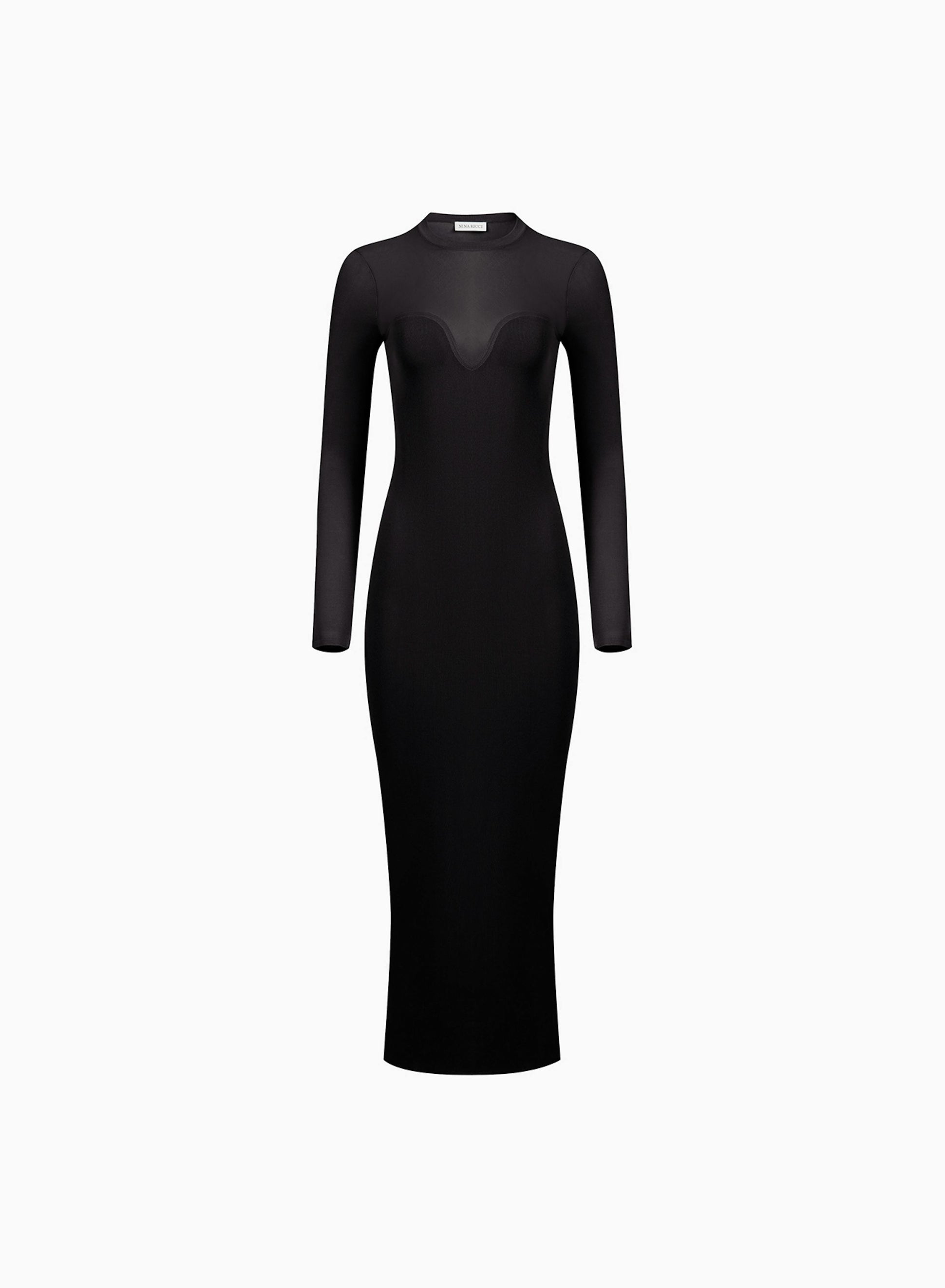 Heart neckline dress in black - Nina Ricci