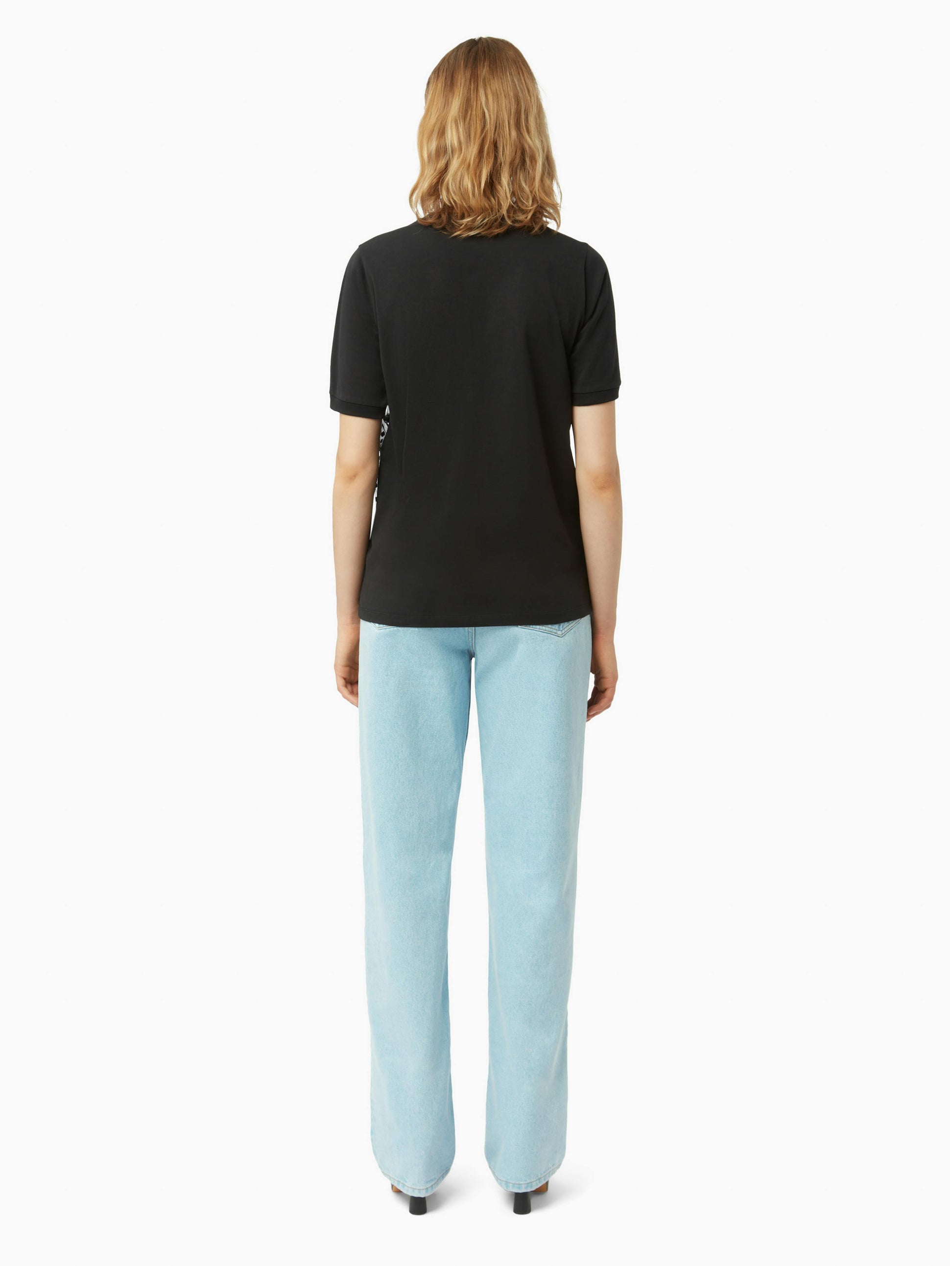 T-shirt with polka dot bow in black - Nina Ricci