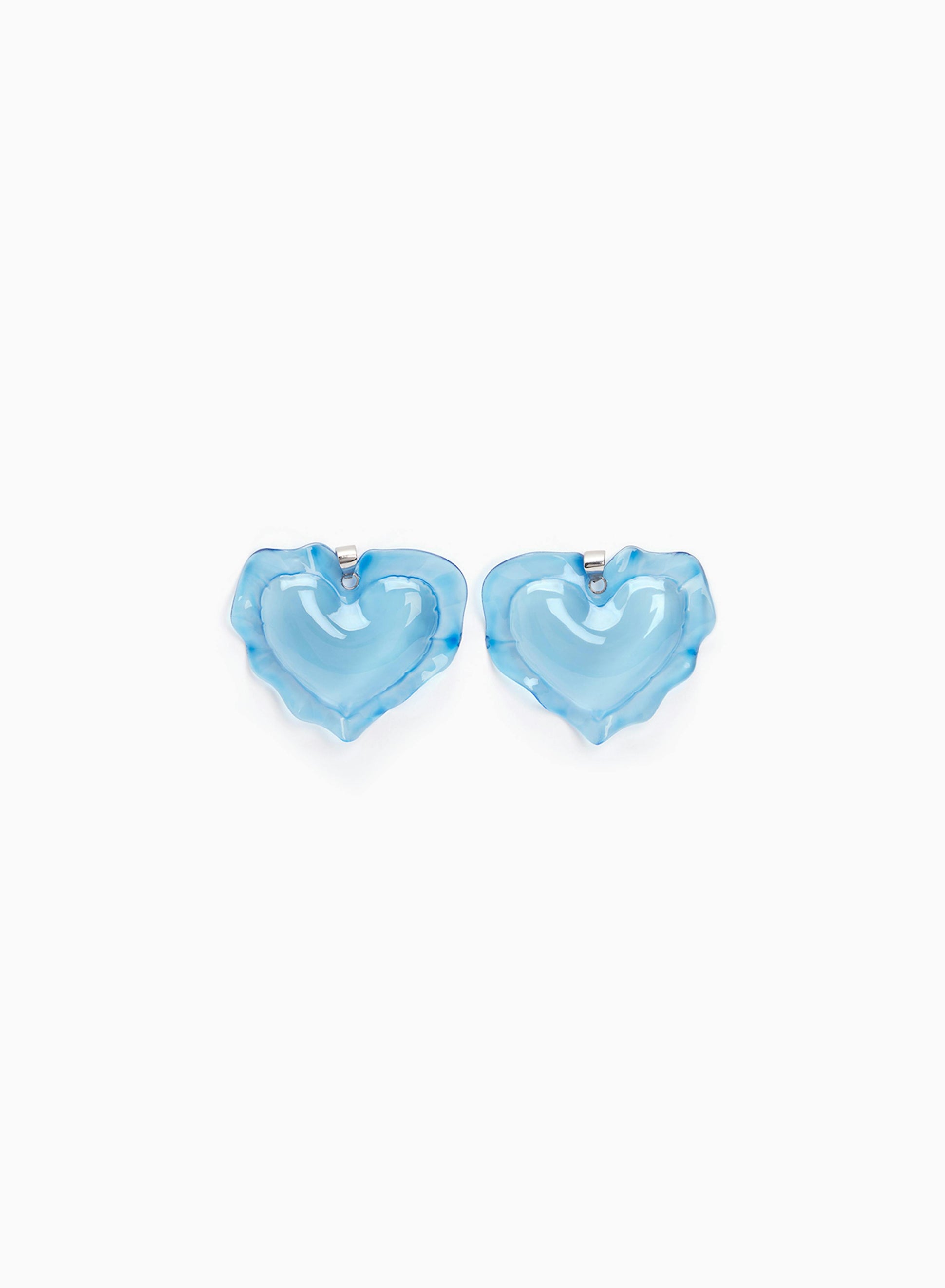 Cushion heart earrings in sky blue - Nina Ricci