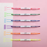 Double Ended Highlighters Pastel Marker Set