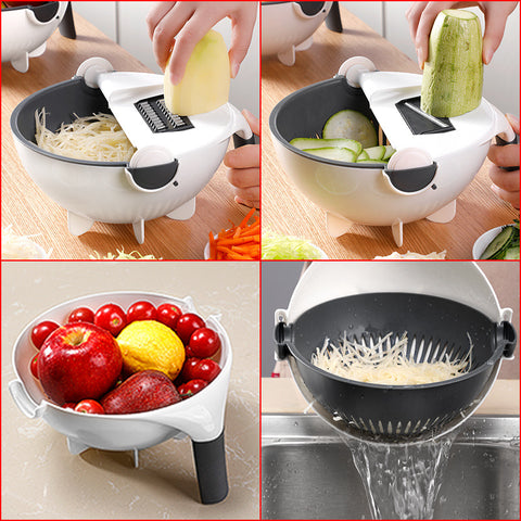 1 Pièce Coupe-légumes Multifonctions Pour La Cuisine À Domicile - Comprend  Un Panier De Drainage, Une Brosse De Nettoyage, Un Coupe-légumes/fruits,  Une Râpe Et Une Trancheuse Julienne, Mode en ligne