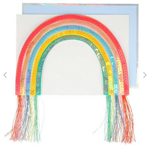 SEQUIN RAINBOW STAND-UP CARD