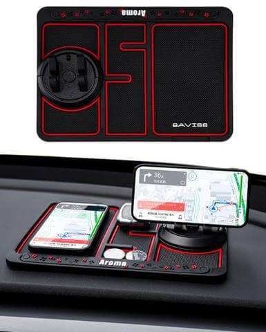 HSR Car Accessories Multifunction Phone GPS Holder Anti-Slip Silicone – My  Store