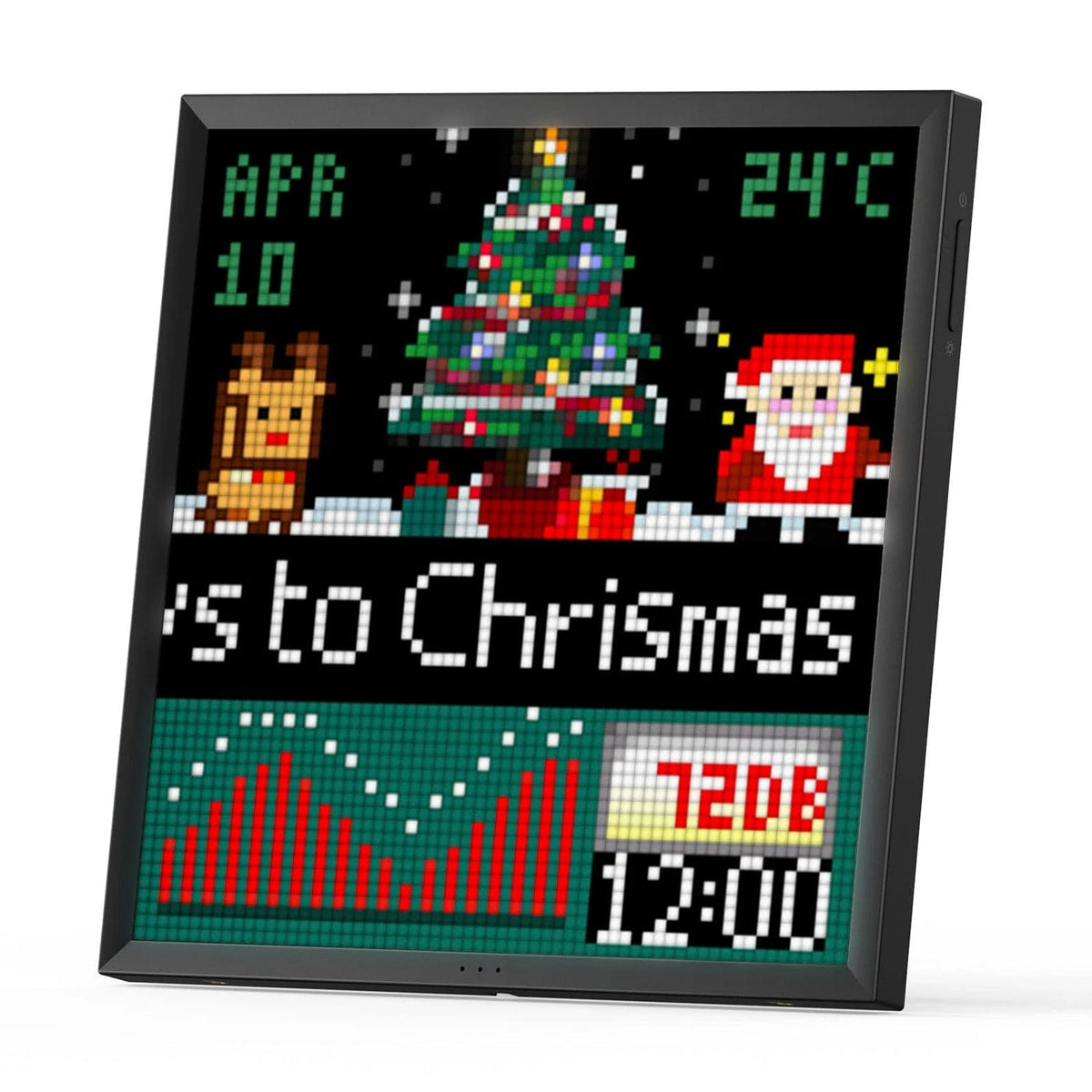 Pixel Art Sitedivoom Times Gate Pixel Art Clock - Wifi Controlled, 128x128  Ips Display