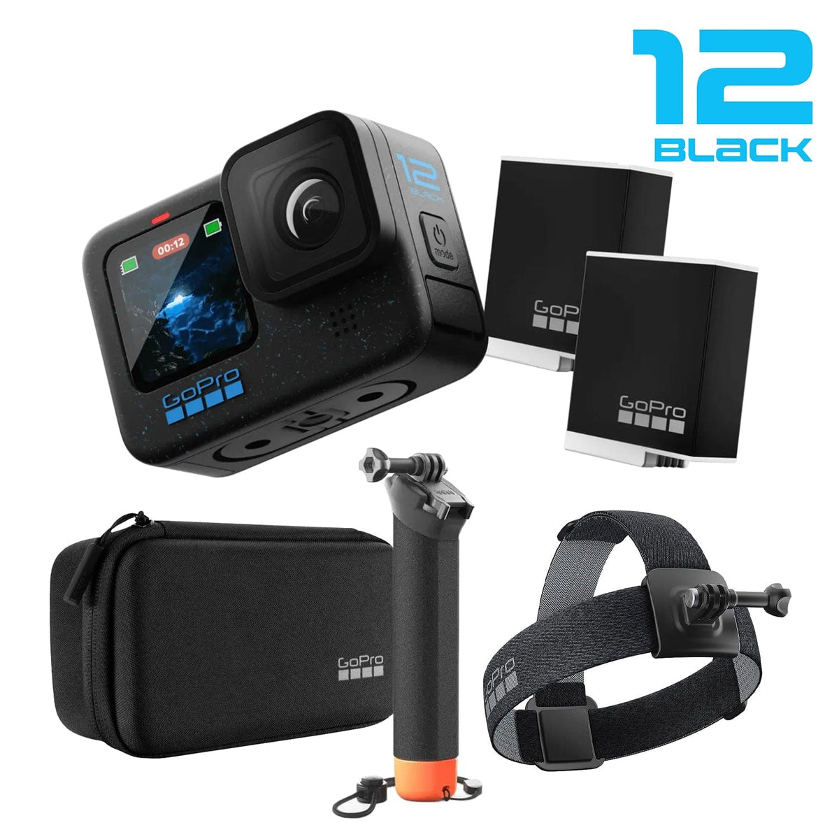 Kuptone Kit d'accessoires pour GoPro Hero 10 Black Hero 9 Black, lot  d'accessoires pour Hero 10/Hero 9 Black, Boîtier étanche + étui en  Caoutchouc + 3