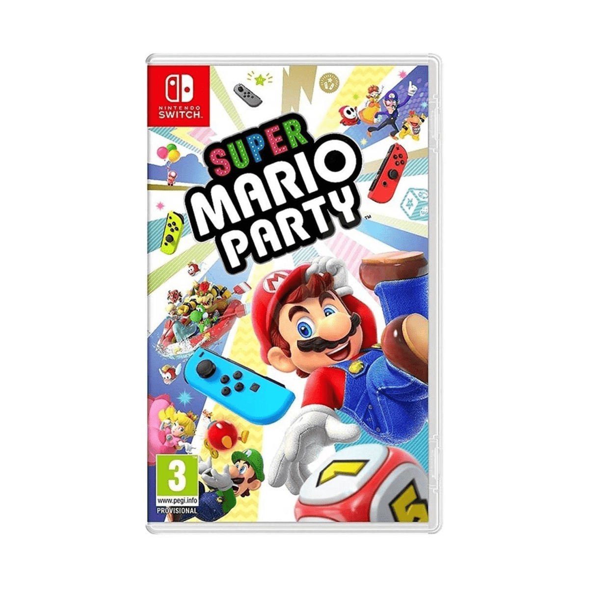 Jogo Nintendo Switch Switch Super Mario Party (Código de Descarga) +  Joy-Con Roxo e Verde