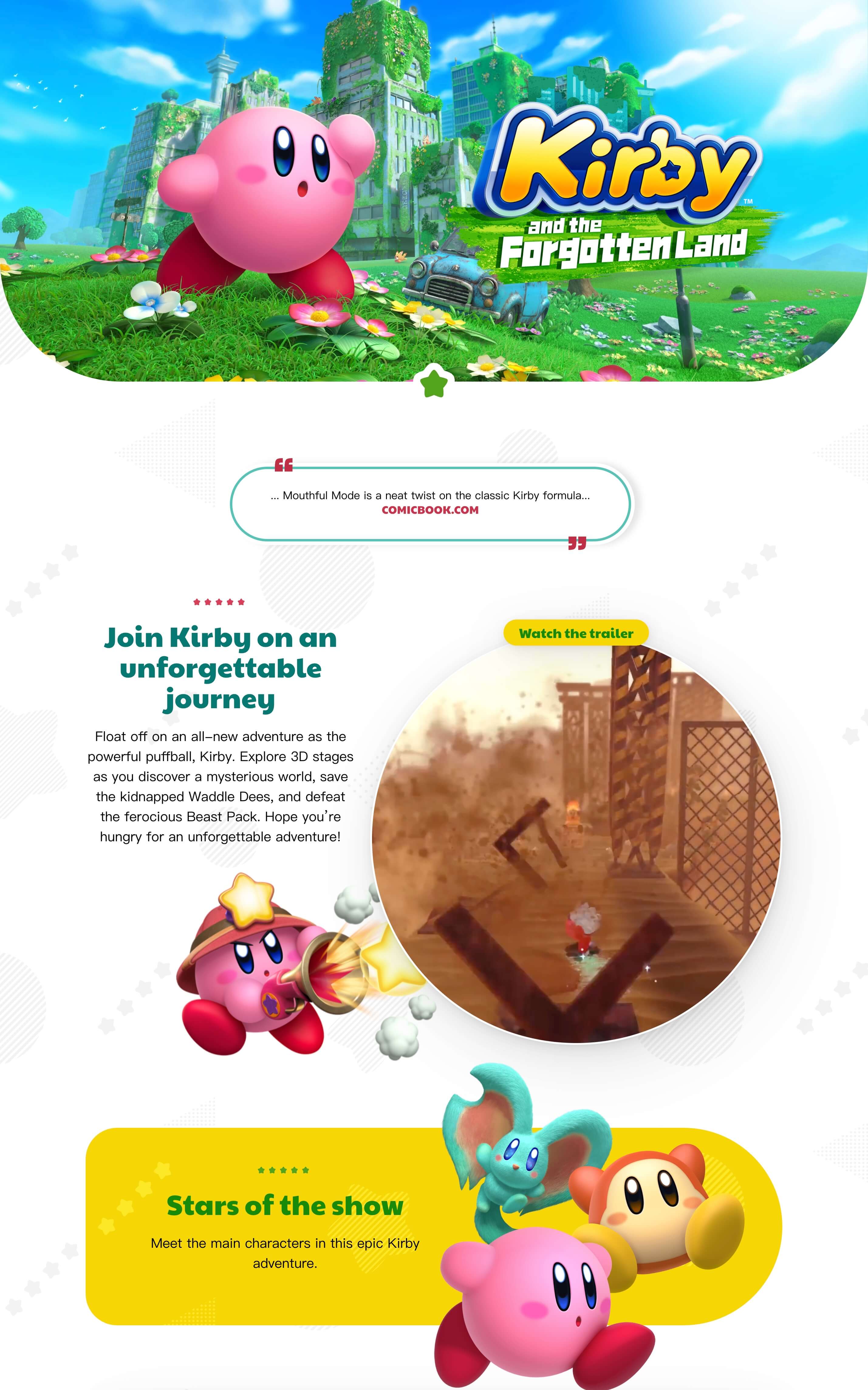 Kirby Forgotten Land Nintendo Switch - 20524778