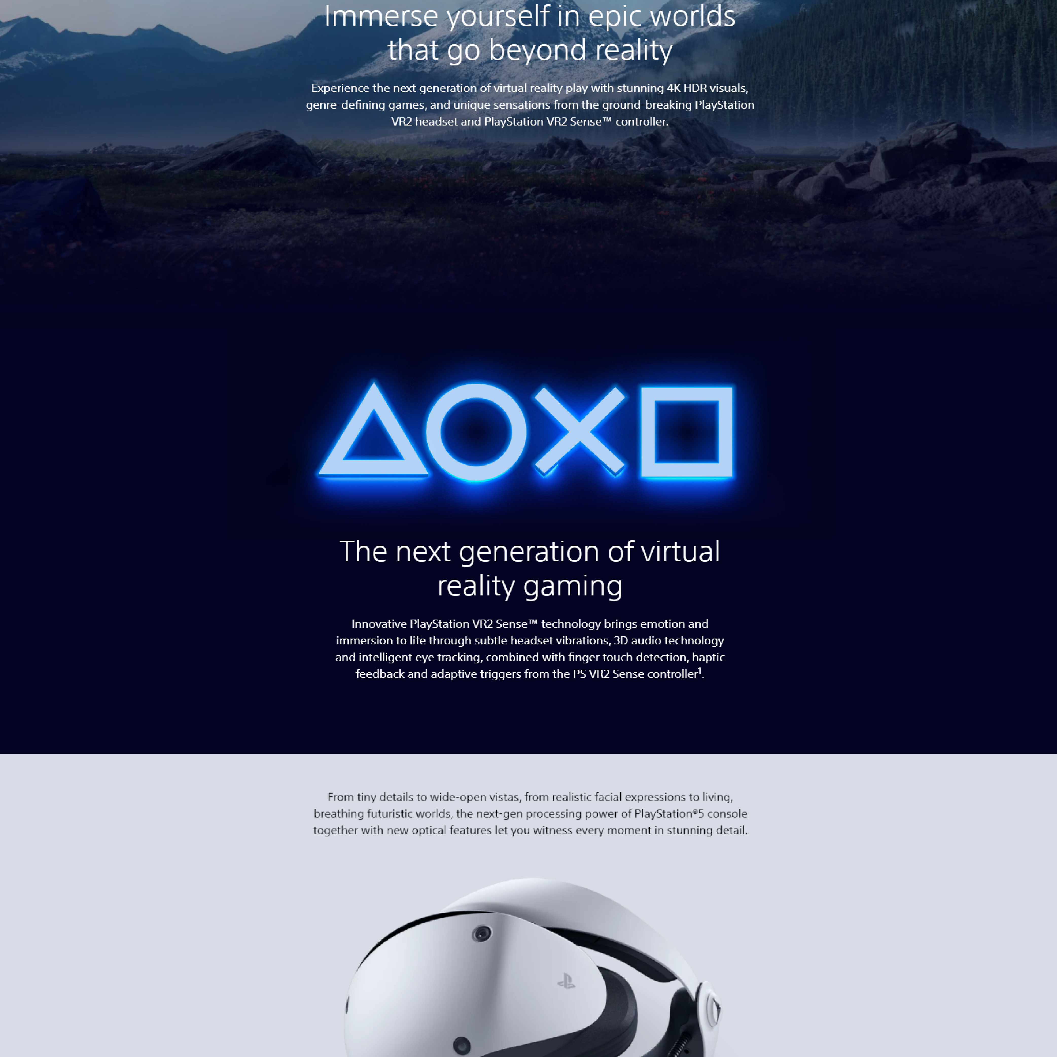 Immerse in Unparalleled Reality with the PlayStation VR2 Horizon