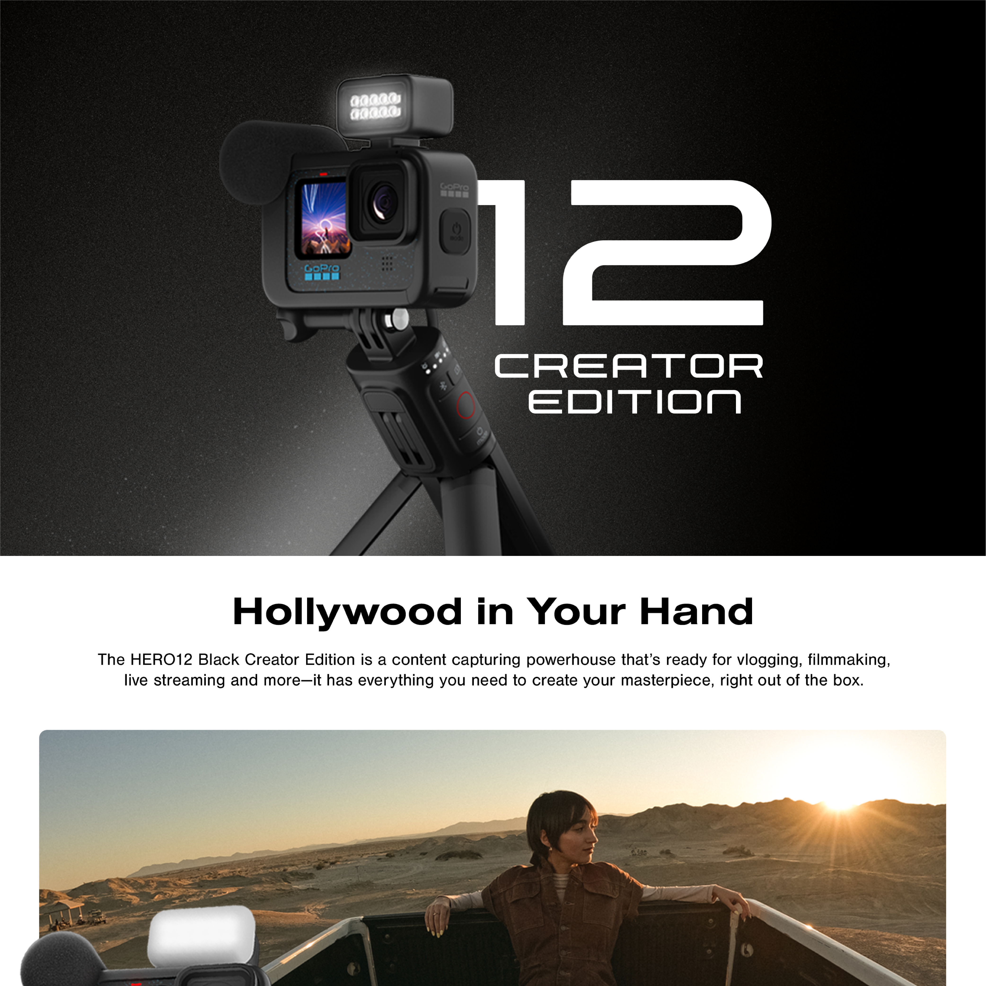 GoPro HERO12 Black Creator Edition - Includes HERO12 Black , Volta