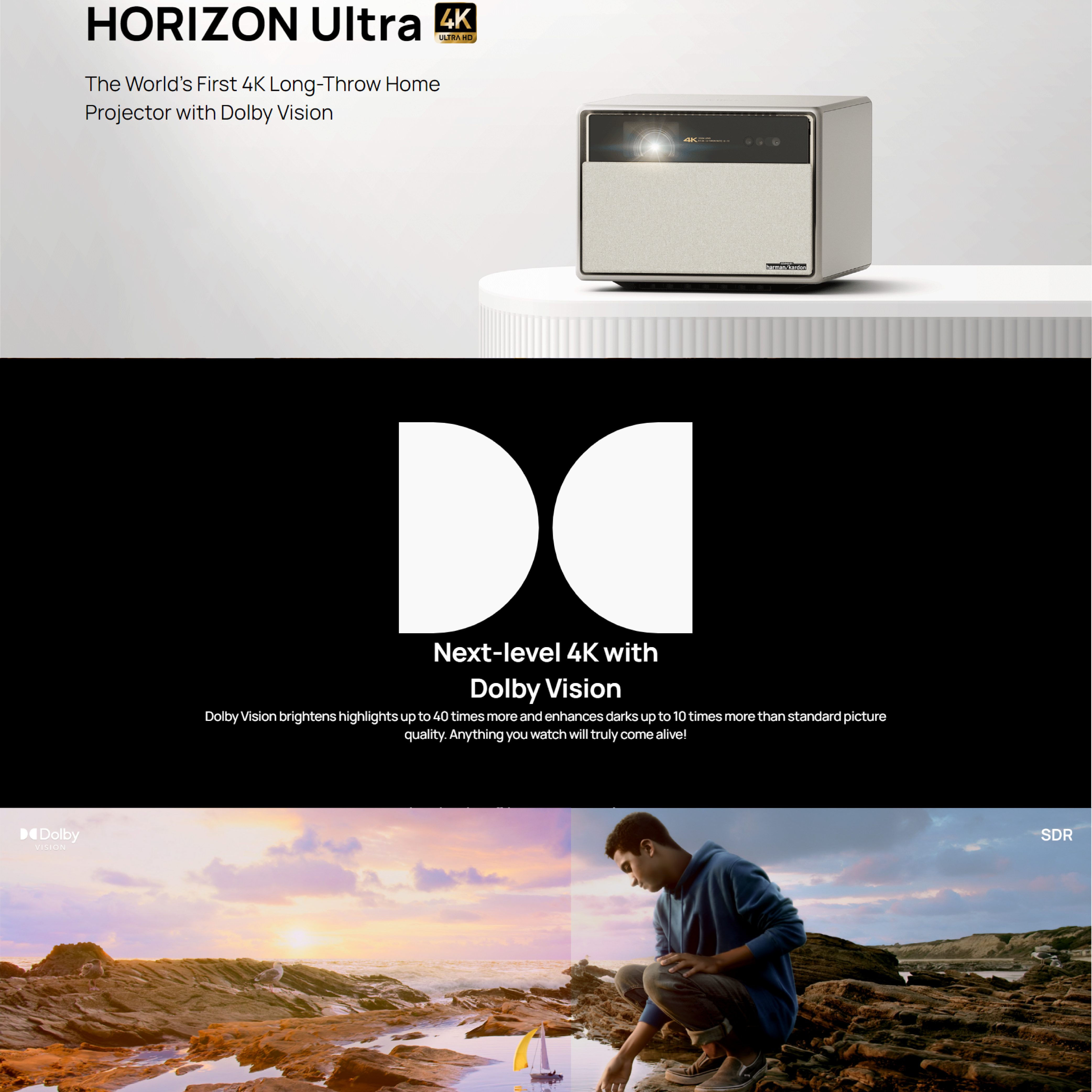 XGIMI Horizon Ultra - World's First Long-Throw Projector with Dolby Vision  