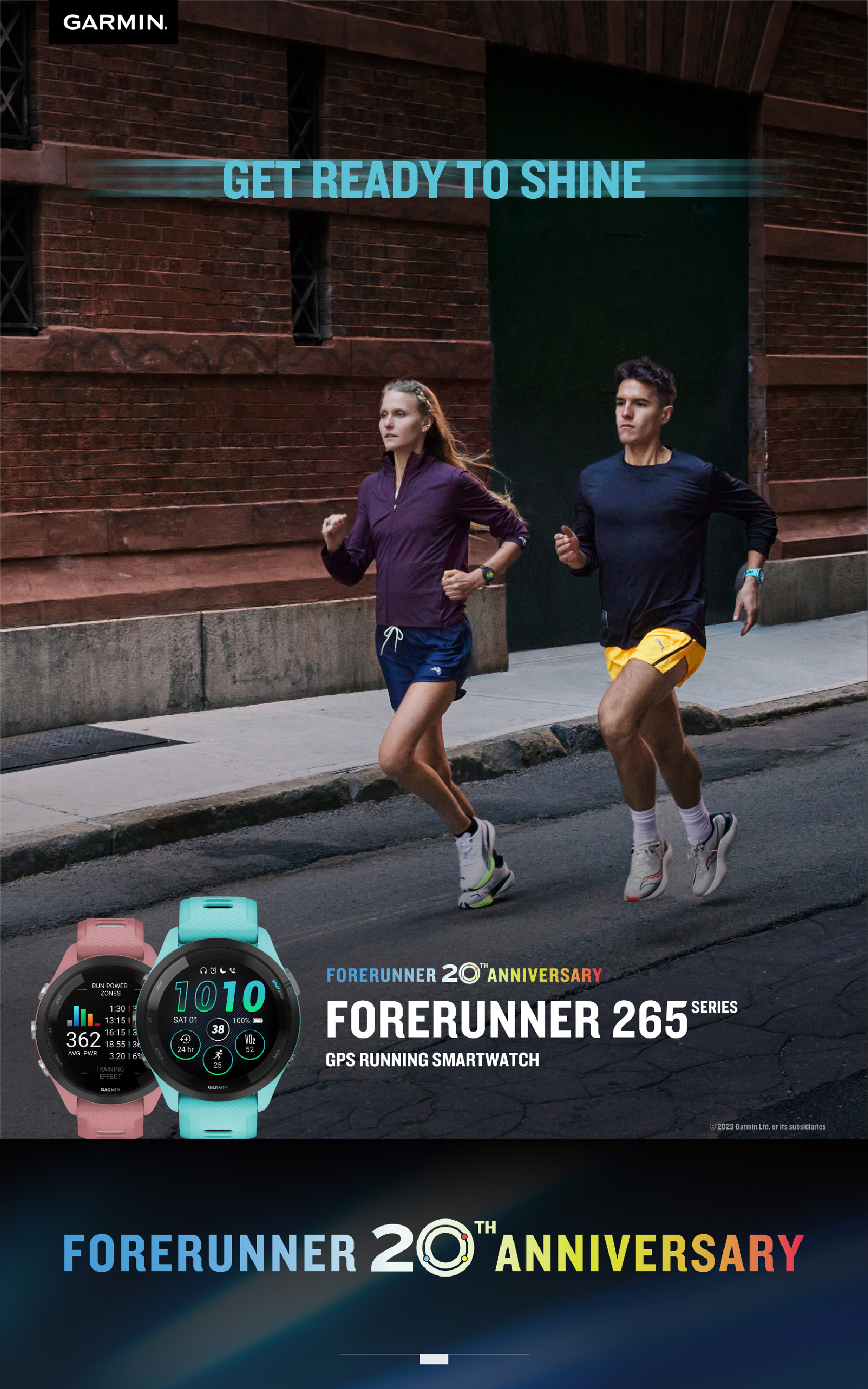 Garmin Forerunner 265S Running Smartwatch, Colorful AMOLED Display,  Training Metrics and Recovery Insights, Black and Amp Yellow 