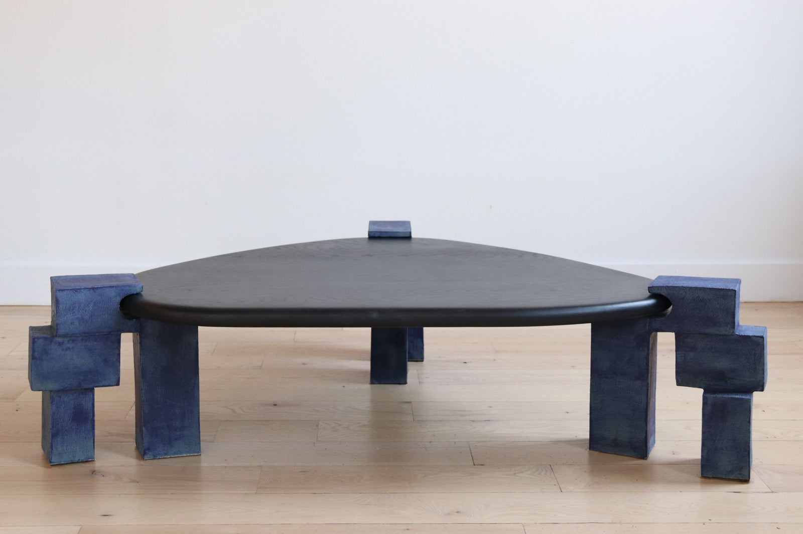 Aurora Coffee Table in Lapis finish with Ebonized Oak