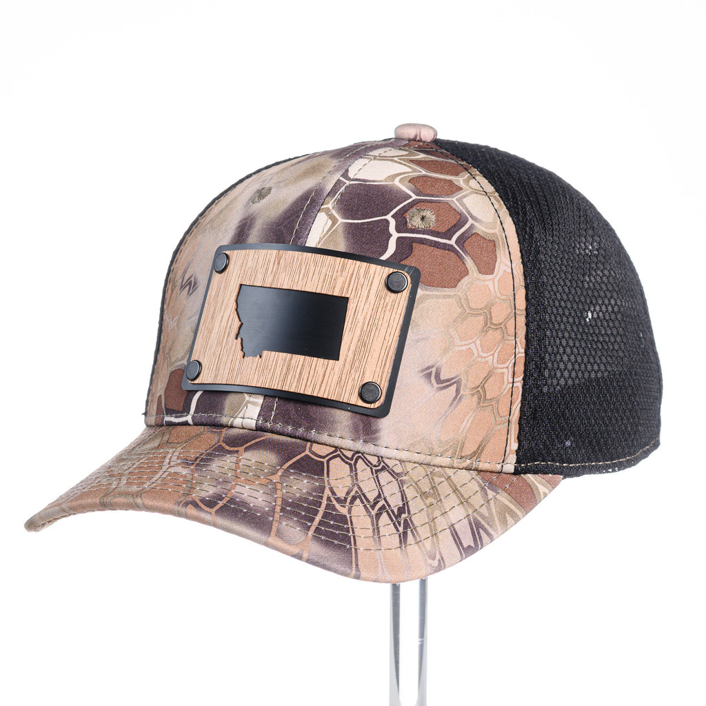 MRO MT Fish Legend Trucker Cap - Conifer/Khaki - Madison River Outfitters