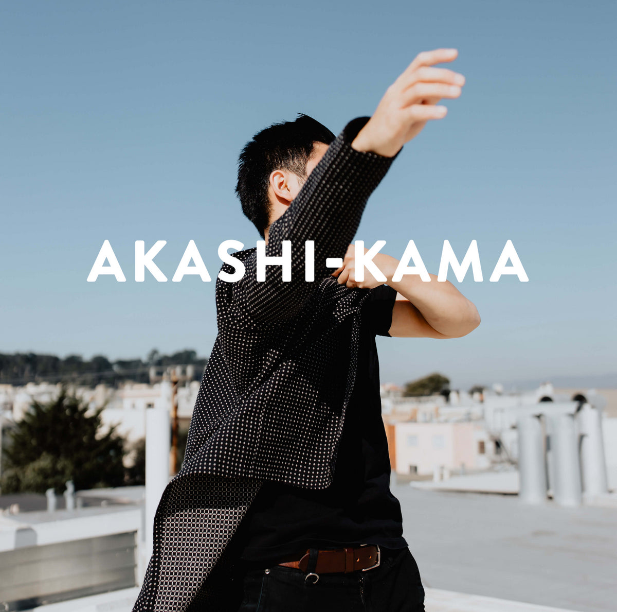 AKASHI KAMA Mens Kimono Jacket Japanese Streetwear