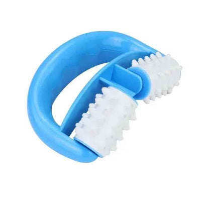 rouleau de massage anti cellulite bleu