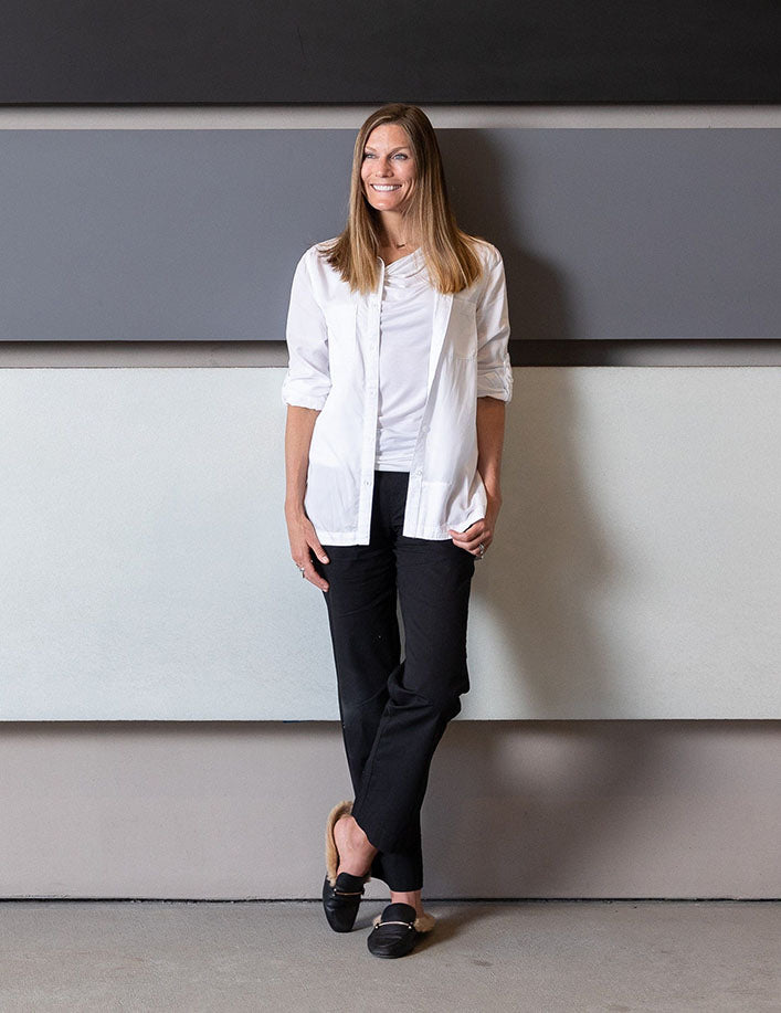 The Charlotte Chambray Shirt - ALL SALES FINAL - White / S