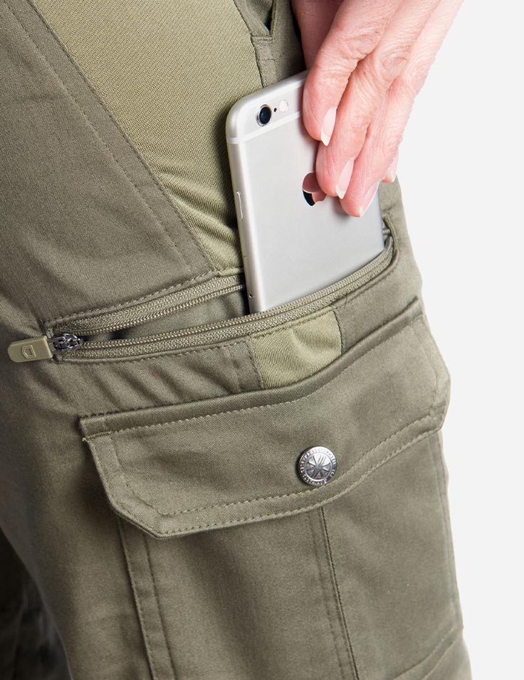 women's travel pants with hidden pockets