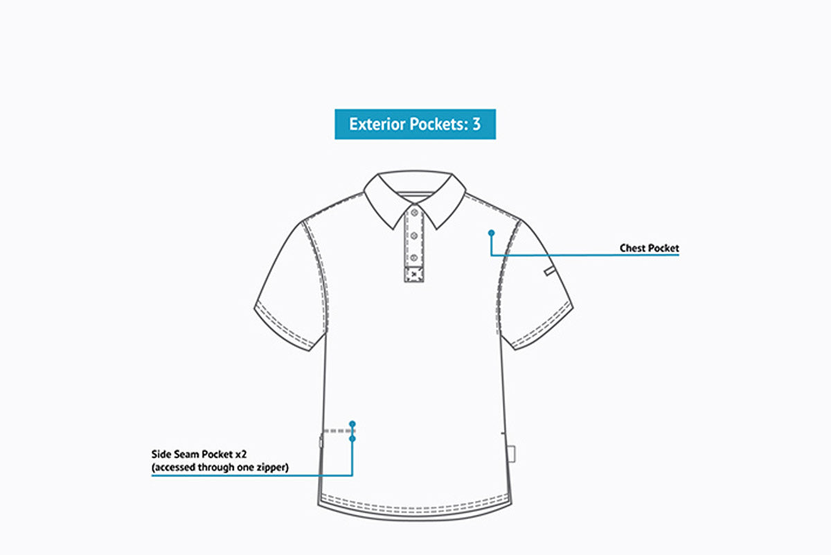 Bamboo Men's Polo Shirt with Hidden Pockets | SCOTTeVEST