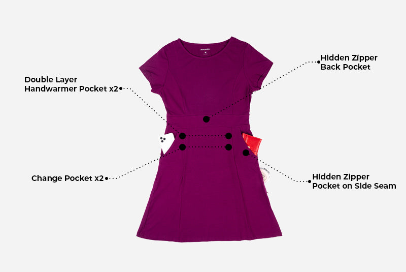 travel dress with hidden pockets