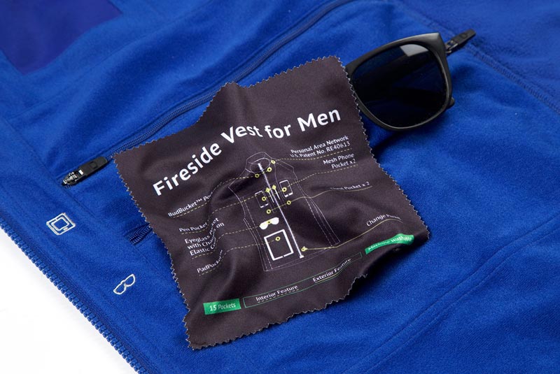 Fireside Men's Fleece Vest with Hidden Pockets