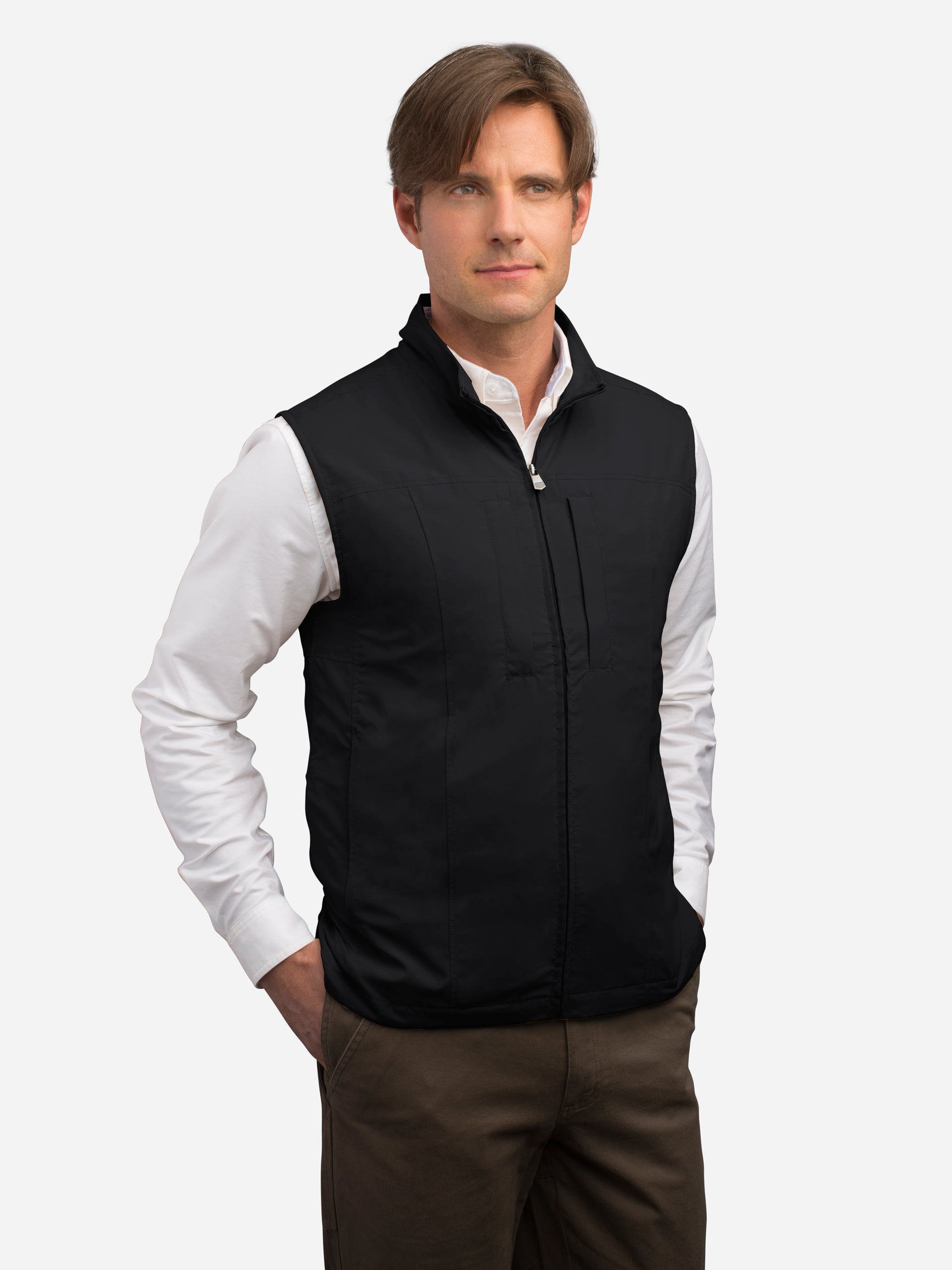 Men's RFID Travel Vest with Hidden Pockets | SCOTTeVEST