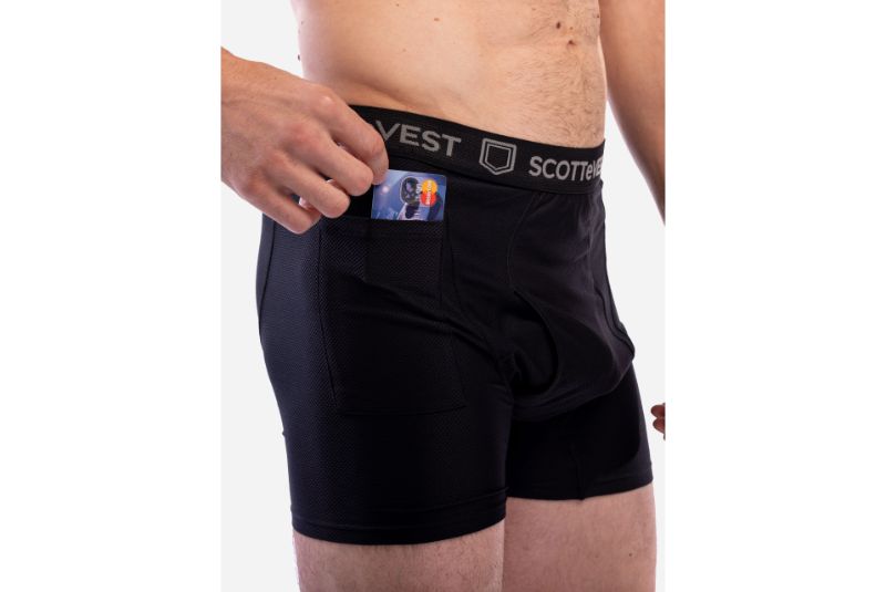 Buy SCOTTeVEST Travel Boxer Brief Underwear Mens - Hidden