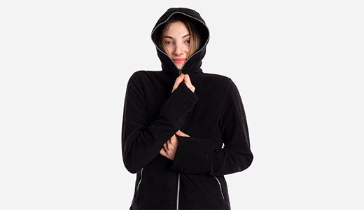 CHLOE Women's Zip-up Hoodie / Sweatshirt and Large Kangaroo Pocket / 5  Colours / Long Hoodie / Tunic Hoodie / Handmade Sisters -  Israel