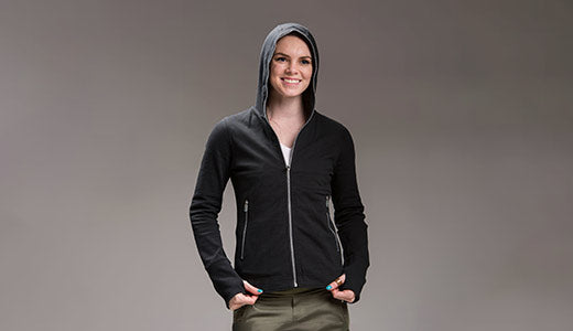 Chloe Glow Women's Zip Hoodie with Hidden Pockets