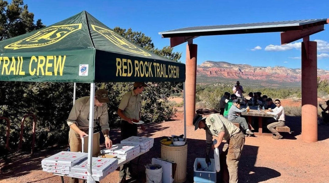 Sedona Red Rock District Trail Work Day lunch time