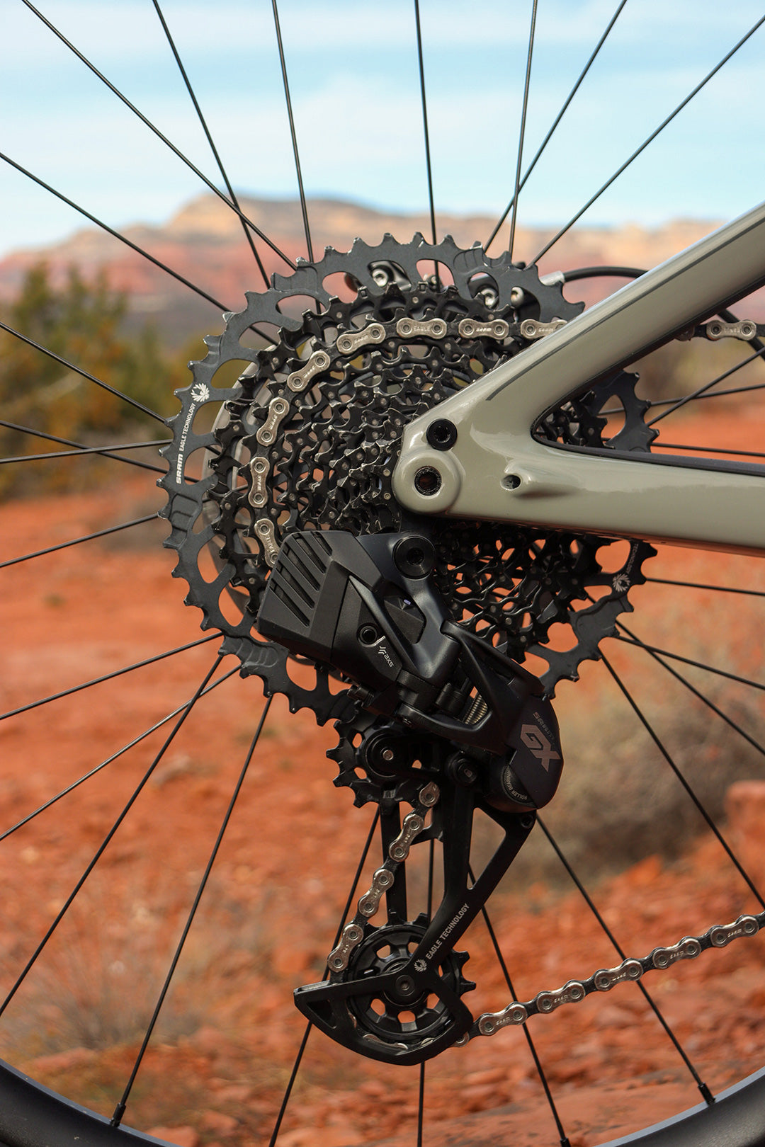 SRAM GX Eagle AXS Derailleur and Cassette on Ibis Mountain Bike