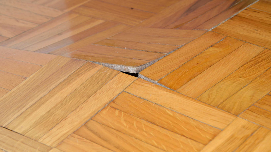 damaged hardwood floor