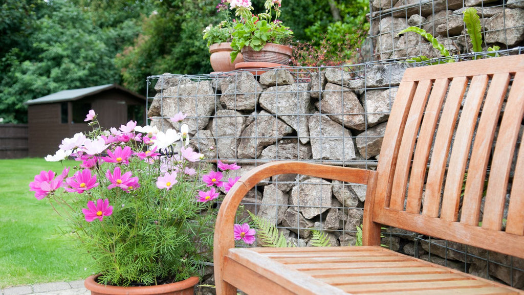 wooden garden bench