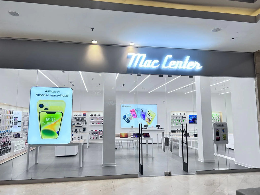 Instalaciones de la tienda física de Mac Center en el Centro Comercial El Tesoro