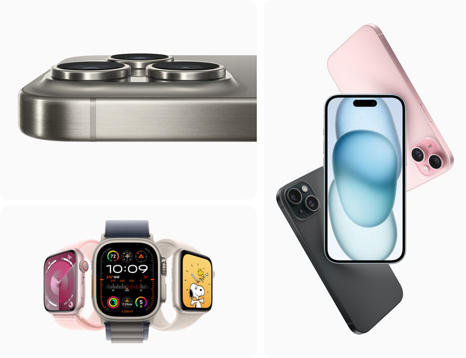 iPhone 15 y 15 Plus y diferentes modelos de Apple Watch que se pueden financiar en Mac Center