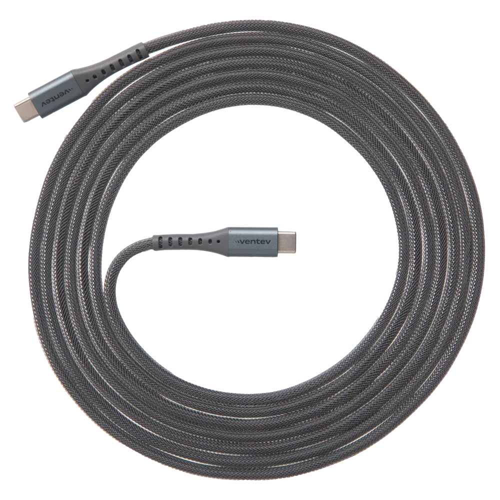  Cable USB C de 240 W trenzado 2M (48 V 5 A), entrega de energía  PD 3.0, carga rápida, cable USB C a USB C para Switch/MacBook Air2021/iPad  Pro2021/Dell XPS 13