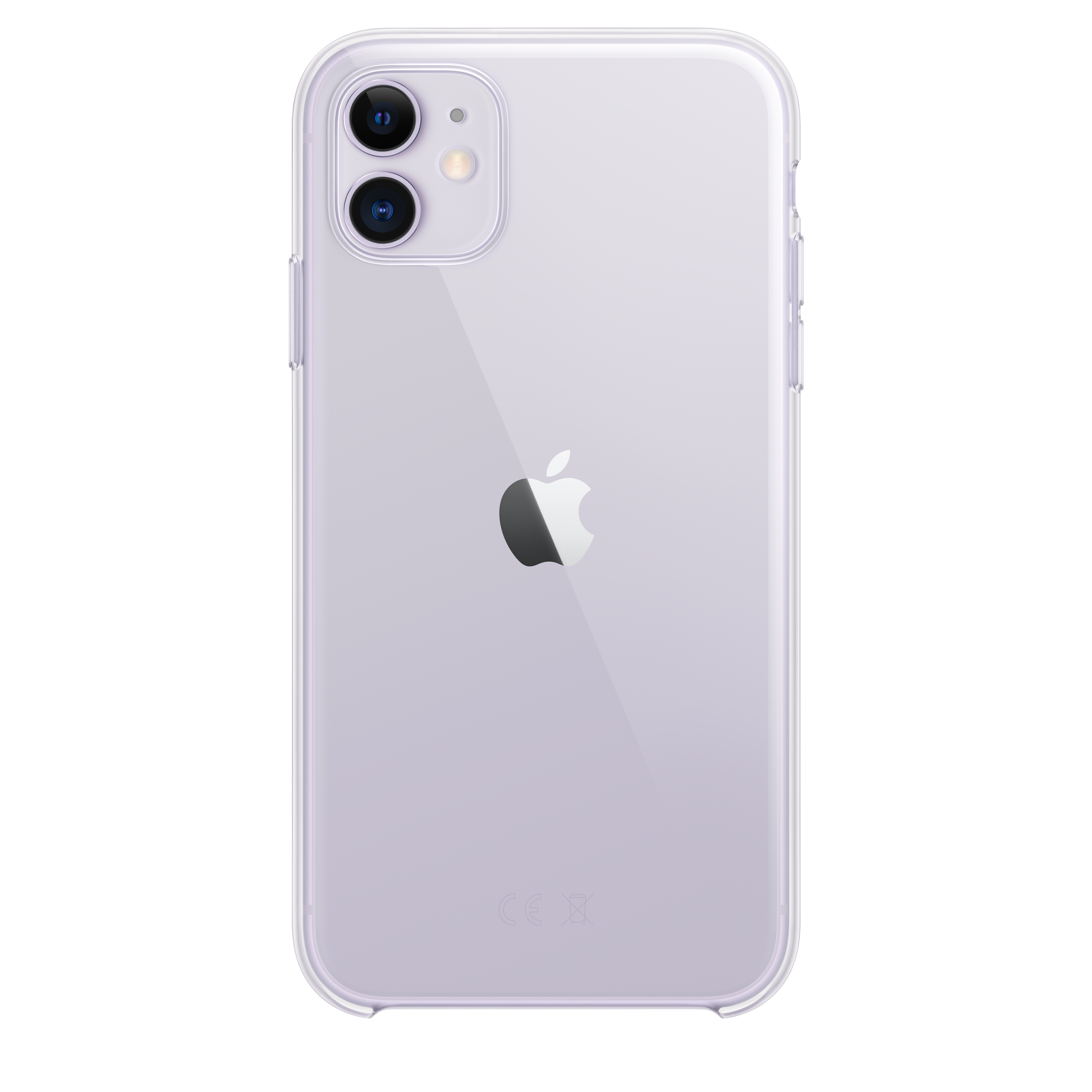 Funda para iPhone 11, marco ondulado, parte trasera transparente, suave,  linda funda para teléfono iPhone 11, borde blanco