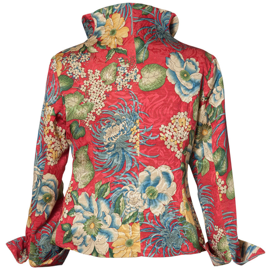 Washable Floral Jacket - Coral – Wonderland Boutique