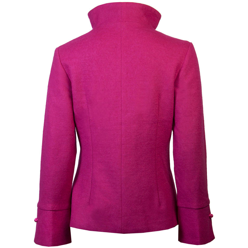 Embroidered Wool Jacket - Cyclamen Pink – Wonderland Boutique