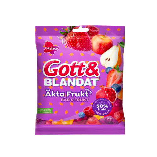 Healthy Swedish Pick And Mix Candy Bag With 50% Real Fruit And Berry ...