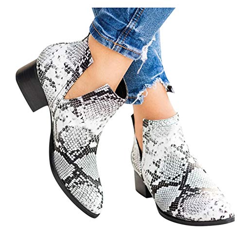 wide width snakeskin booties