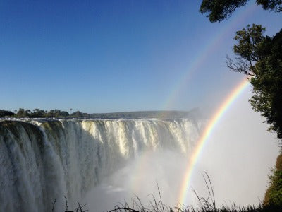 Rainbow over Victoria Falls