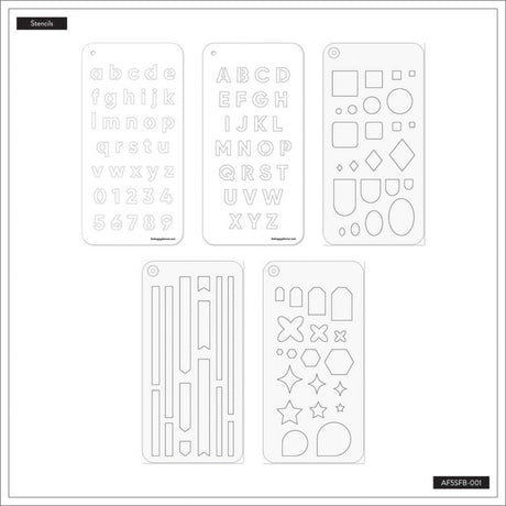 Happy Planner Journaling Stencils 3/Pkg- - 673807611061