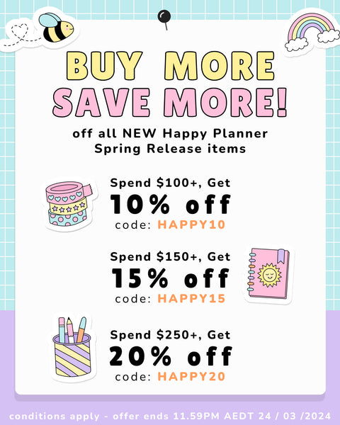 Buy More Save More - New Season Happy Planner Release 2024