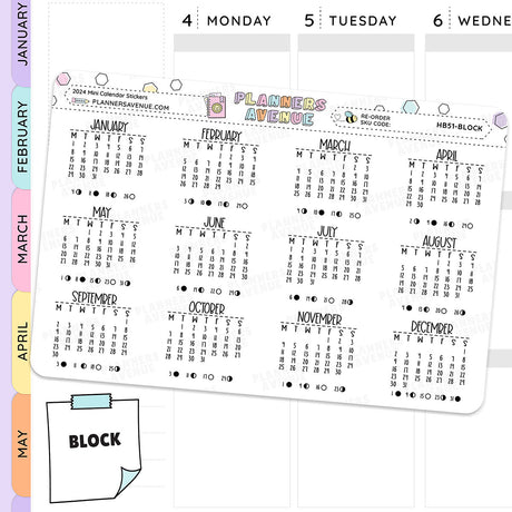 MINI STICKERS - PLANNERS V.2 - PLANNER STICKERS - M224