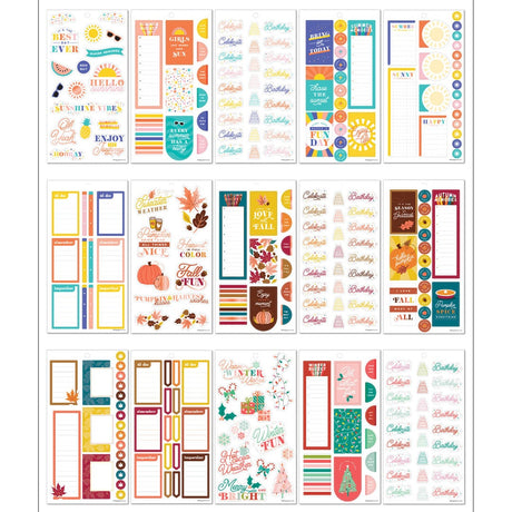 The Happy Planner® Seasonal Fall Value Pack Stickers