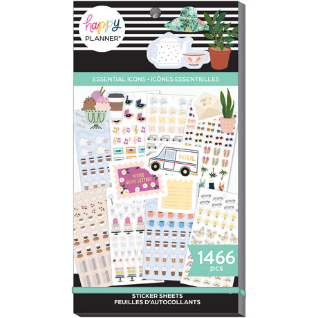 The Happy Planner Essentials Home Classic Stickers Productivity Theme 734 Stickers