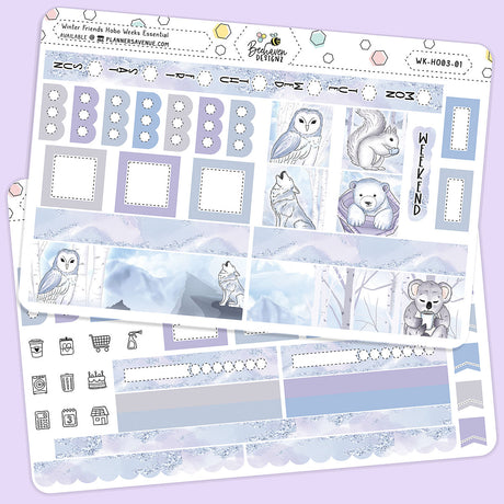 Hobonichi Weeks Sticker Kit - Me Time // H015 - Foiled Stickers