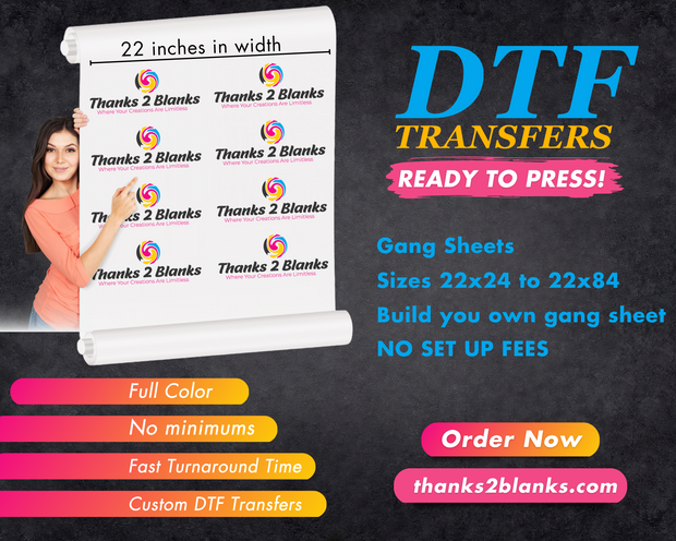 Custom Dtf Transfers - Ready To Press