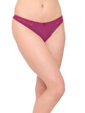 Both Side Lace Brief_Black,Purple_Combo of 2