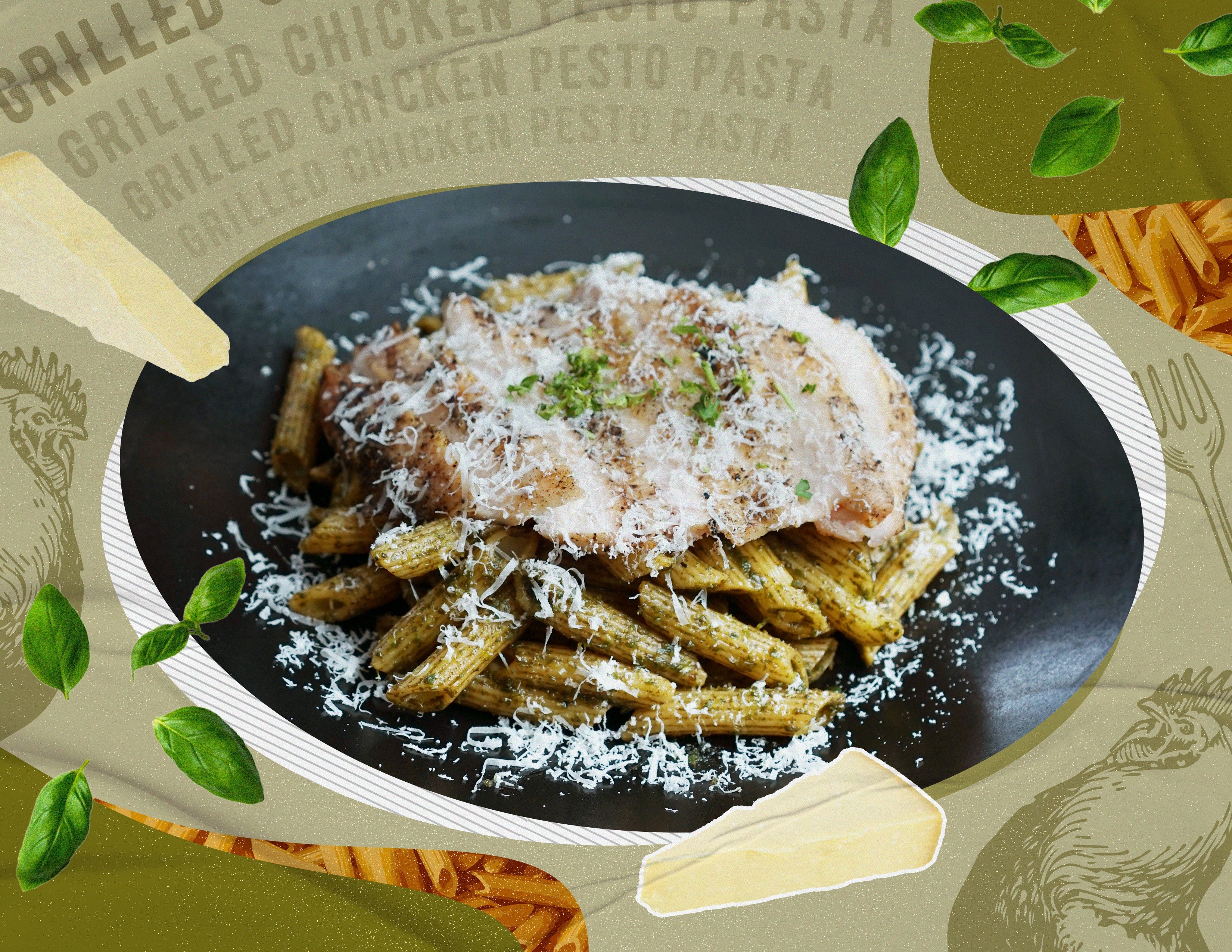 Grilled Chicken with Pesto Pasta – One World Deli